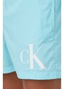 Плувни шорти Calvin Klein в тюркоазено KM0KM01003