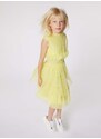 Детска рокля Karl Lagerfeld в жълто къса със стандартна кройка
