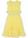 Детска рокля Karl Lagerfeld в жълто къса със стандартна кройка