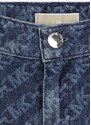 Детски дънков къс панталон Michael Kors в синьо с десен