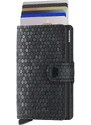 Кожен портфейл Secrid Miniwallet Hexagon Black в черно