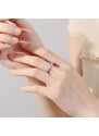 DELIS Сребърен пръстен, JW894, дизайн на сватбена халка, с родиево покритие