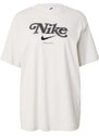 Nike Sportswear Свободна дамска риза светлосиво / черно