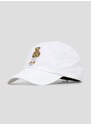 Памучна шапка с козирка Polo Ralph Lauren в бяло с апликация 710706538