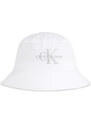 CALVIN KLEIN Шапка Monogram Bucket Hat K60K611029 0LI white/silver logo