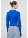 Пуловер Hugo Blue дамски в синьо от лека материя 50514280
