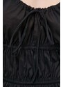 Блуза Liviana Conti в черно с изчистен дизайн L4SK09