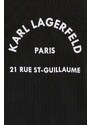 Плажна рокля Karl Lagerfeld в черно