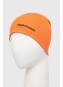 Памучна шапка Peak Performance в оранжево с фина плетка от памук