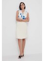 Риза Calvin Klein дамска в бяло със стандартна кройка с класическа яка K20K207031
