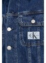 Дънково яке Calvin Klein Jeans в тъмносиньо преходен модел J20J222789