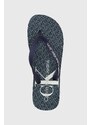 Джапанки Calvin Klein Jeans BEACH SANDAL GLOSSY в тъмносиньо YM0YM00952