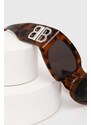 Слънчеви очила Balenciaga в кафяво BB0321S