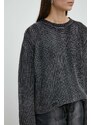Памучен пуловер Résumé AtlasRS Knit Pullover Unisex в черно 20371116