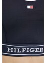 Спортен сутиен Tommy Hilfiger в тъмносиньо с изчистен дизайн WW0WW41517