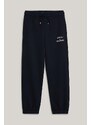 Детски спортен панталон Tommy Hilfiger в черно с изчистен дизайн