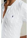 POLO RALPH LAUREN Жилетка Cable-Knit Short-Sleeve Cardigan 211906814001 white