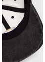 Памучна шапка с козирка Dickies в черно с апликация
