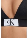Горнище на бански Calvin Klein в черно с леко подплатени чашки KW0KW02451