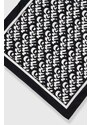 Тънък памучен шал HUGO в черно с десен 50514032
