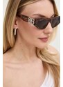 Слънчеви очила Balenciaga BB0095S в кафяво