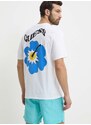 Памучна тениска Guess FLOWER в бяло с принт F4GI01 I3Z11