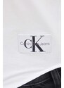 Риза Calvin Klein Jeans дамска в бяло със стандартна кройка с класическа яка J20J223129