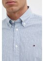 Риза Tommy Hilfiger мъжка в синьо със стандартна кройка с яка копче MW0MW36139