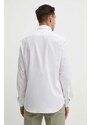 Риза Tommy Hilfiger мъжка в бяло със стандартна кройка с яка с копче MW0MW29969