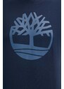 Памучна тениска Timberland в тъмносиньо с принт TB0A2C2RZ021