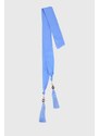 Копринен шал Luisa Spagnoli REPLICA в синьо с изчистен дизайн 541156