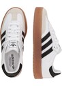 ADIDAS ORIGINALS Ниски маратонки 'Samba' цвят "пясък" / черно / бяло