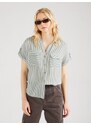VERO MODA Блуза 'VMBumpy' тъмнозелено / бяло