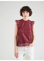 PIECES Блуза 'PCOlline' винено червено