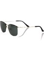 Frankie Morello Black Metallic Fiber Men Sunglass