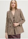 Сако Pedro del Hierro в бежово с двуредно закопчаване с десен 6758304
