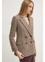 Сако Pedro del Hierro в бежово с двуредно закопчаване с десен 6758304