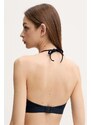Горнище на бански Tommy Hilfiger в тъмносиньо с леко подплатени чашки UW0UW04136