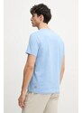 Памучна тениска Aeronautica Militare в синьо с принт TS2391J592