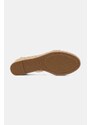 Кожени сандали Tommy Hilfiger TH METALLIC MID WEDGE ESPADRILLE в златисто FW0FW08663