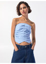 Pull&Bear Топ светлосиньо