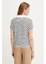 Тениска с яка Tommy Hilfiger дамска в бяло WW0WW46512