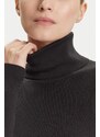 CALVIN KLEIN Плетено Woven Label Roll Neck LV047D350G UB1 black