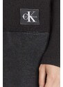 CALVIN KLEIN Плетено Woven Label Roll Neck LV047D350G UB1 black
