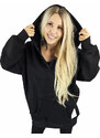 Pri Warm, smooth oversize hooded sweatshirt JANET