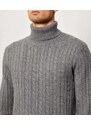 TIGER OF SWEDEN Вълнено блуза с поло яка WILDE | regular fit | с добавка на кашмир