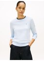TOMMY HILFIGER Пуловер нейви синьо / светлосиньо