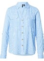 VERO MODA Блуза 'VMBumpy' небесносиньо / бяло