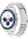 TOMMY HILFIGER Аналогов часовник 'CLARK' нейви синьо / сребърно / бяло