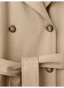 MANGO Преходно палто 'Angela' бежово